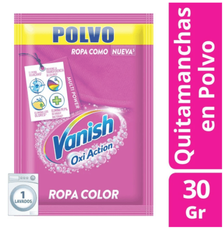 Vanish Quitamanchas Ropa Color 30g