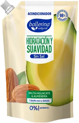 Acondicionador Ballerina Sin Sal Palta y Almendras 750ml