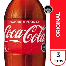 Bebida Coca Cola Original 3L Desechable