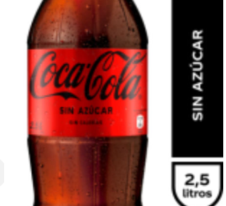 Bebida Coca Cola Sin azucar 2