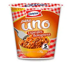 Carozzi Pasta Espirales con Salsa Bolognesa 70g