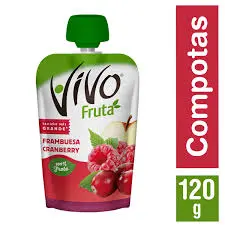 Compota VIVO FRUTA FRANBUESA 120G