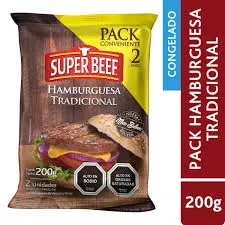 Hamburguesa Tradicional Super Beef 200g