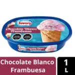 Helado Chocolate blanco Frambuesa Cassata Savory 1L