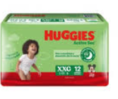 Huggies Active Sec XXG 12pañ