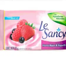 Jabón en Barra LeSancy Frutos Rojos y Yogurt 90 Gr