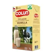 Leche Colun Semidescremada Sabor a Vainilla 1 Lt