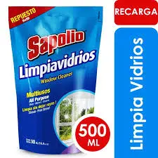 Limpia Vidrios Sapolio Recarga 500ml