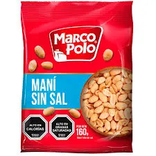 Maní sin sal Marco Polo 160g