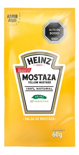Mostaza Heinz Sachet 60g