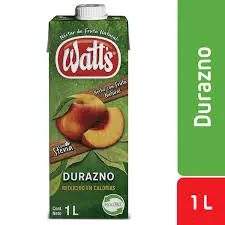 Néctar Watts Caja Durazno 1L