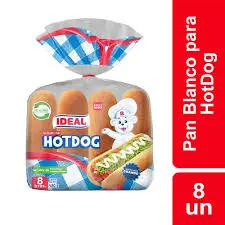 Pan Hot Dog Ideal 8 Un