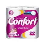 Papel Higienico Confort Doble Hoja 4 Rollos
