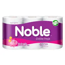 Papel Higienico Noble Doble Hoja 6 Rollos de 23mts