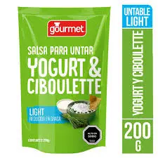 Salsa para Untar Gourmet 200g Yoghurt y Ciboulette
