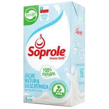 Soprole Leche Descremada Natural 1 L