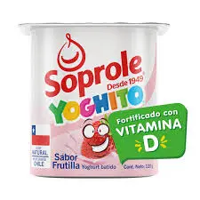 Soprole Yogurt Batido Sabor a Frutilla 120g