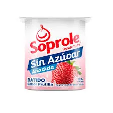 Soprole Yogurt Sin Azúcar Sabor a Frutilla 120g