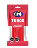 Tubos Geles Dulces Sabor Frutilla