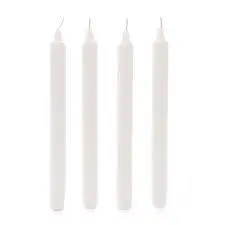 Velas Blancas Mediana 4 Uni