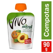 ViVo miFrut Compota De Durazno 90g