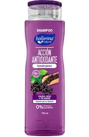 Shampoo Ballerina Maqui, Acai y Té Verde 750ml