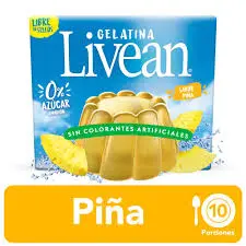 Gelatina Livean Piña 20gr