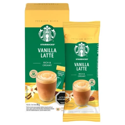 Café Starbucks Vainilla Latte 4 Sobres De 21,5g