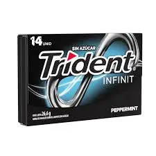 Chicle Trident sabor menta sin azúcar Infinit 26,6g