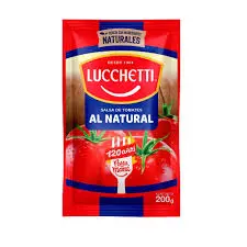 Salsa de Tomate Al Natural Lucchetti 200 Gr