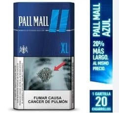 Cigarros Pall Mall Azul 20s