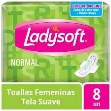Ladysoft Tela Suave Con Alas 8 un.