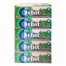 Display Chicle Pellet Orbit Hierbabuena 15x14grs