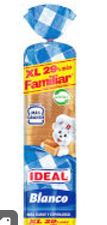 Pan Blanco Ideal 570G XL