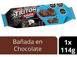 Galleta Tritón Bañada en Chocolate 114g