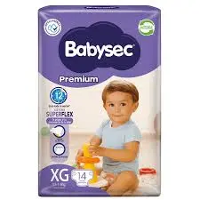 Pañales Babysec Premium Superflex XG 14 Uni